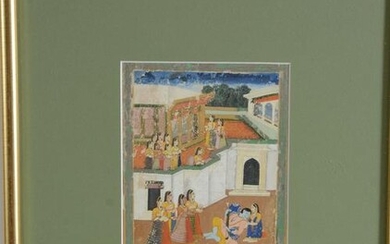 Indian painting. 18th century. Rajasthan. Scene