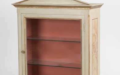 Italian Neoclassical Style Paint Decorated Display Case