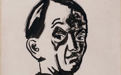 Ivo Hauptmann (Erkner 1886 - Hamburg 1973). Self Portrait.