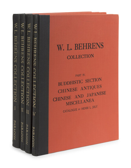 [JAPANESE ART: PRIVATE COLLECTION] W.L. Berhens Collection, comprising of four volumes