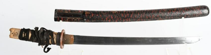 JAPANESE WAKIZASHI SHORT SWORD, CIRCA 1600'S