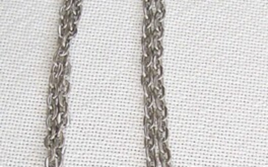 JORGEN JENSEN Denmark vintage modernist Pewter necklace /pendant, signed, 72 gr.