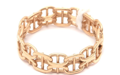 Jewellery Ring Ring X-bracelet with bar 18K 2,5g Ø1