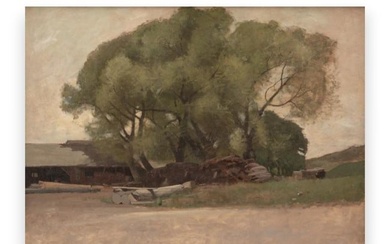 John Francis Murphy, 'Old Sawmill, Arkville , NY'. Oil on Canvas,1884