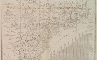 John Lodge North America Map, 1778