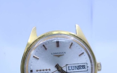 LONGINES ADMIRAL. Boitier de montre bracelet en or (18Kt), automatic, coin dateur à 3h. Boitier...