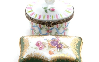 Lafarge & Cie and Other Hand-Painted French Porcelain Limoges Boxes