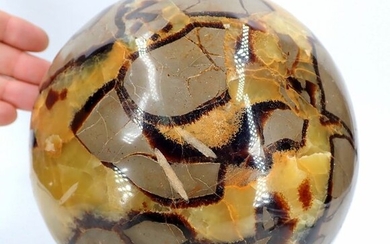 Large Very Decorative Septarian Sphere - 170×170×170 mm - 6512 g