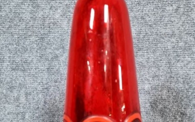 Legras & Cie. - Vase signed Legras in red marmoreal glass Art Deco period