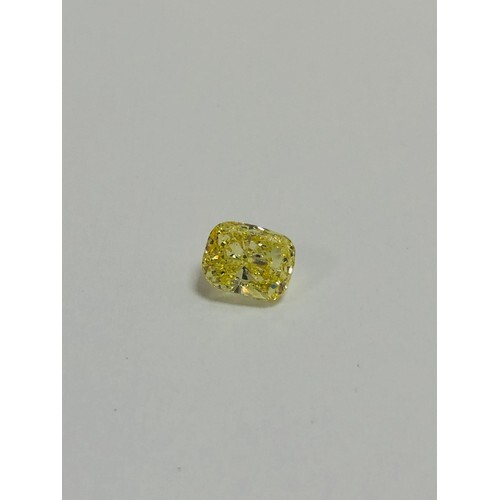 Loose diamond,Cushion cut Diamond,1.50ct,Fancy Yellow,si2 cl...