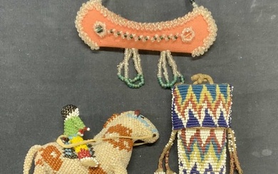 Lot 3 Handmade Native American Accessories