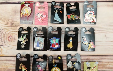 Lot of 15 Disney Character Pins