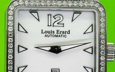 Louis Erard - 64 Diamonds for 0.62 Carat Automatic Emotion Collection White Mother of Pearl Swiss Made- "NO RESERVE PRICE" 20700SE14.BDC61 - Women - BRAND NEW
