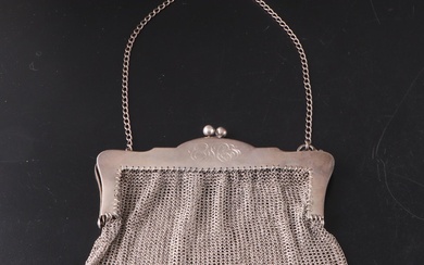 Louis Stern & Co. Sterling Frame Chainmail Mesh Purse
