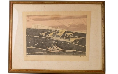 Lyonel Feininger (1871-1956) 'Insel' Colored Litho
