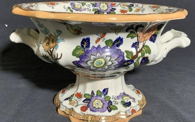 MASON Hand-painted Porcelain Footed Bowl