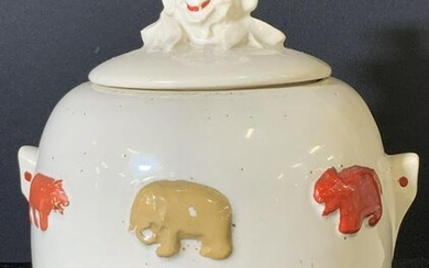 MCCOY Antique Collectible Clown Cookie Jar, Lid