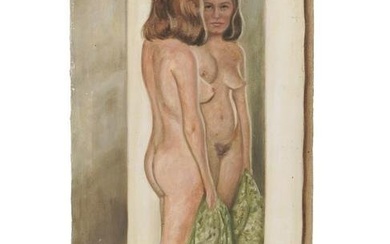 MIDCENT FEMALE NUDE OIL PAINTING BY MILDRED JONES