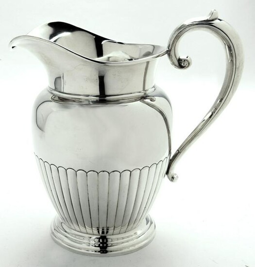Manchester sterling silver water pitcher.
