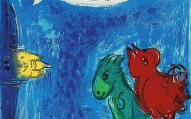 Marc Chagall - Les monstres de Notre-Dame 1954