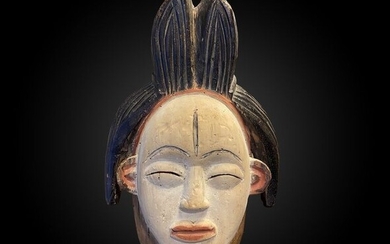 Masque anthropomorphe - Wood - Gabon - Mid 20th century