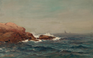 Mauritz Frederik Hendrik De Haas (1832-1895) Seascape With Boats in...