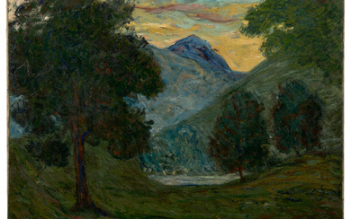 Maxime MAUFRA 1861-1918 La Vallée de Glencoe, Ecosse - 1895