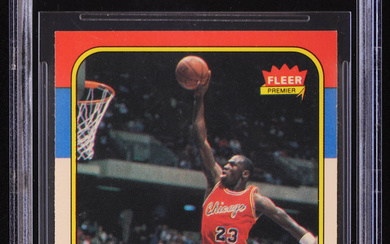 Michael Jordan 1986-87 Fleer #57 RC (BGS 9)