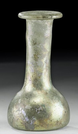Miniature Roman Glass Flask - Amazing Iridescence