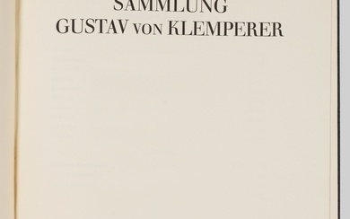 "Miniatures de la collection Gustav von Klemperer". Titre original Jakob Hegner, Dresden-Hellerau, 1928. avec une...