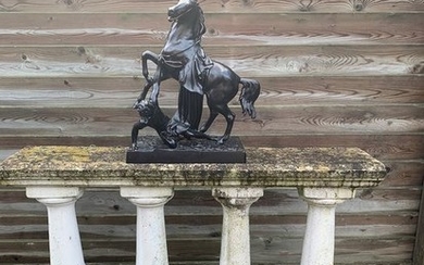 Naar Baron Petr Karlovic Klodt von Jürgensburg - Kasli - Sculpture, one of the horse tamers of the Anitchkov bridge - Iron (cast) - Late 20th century