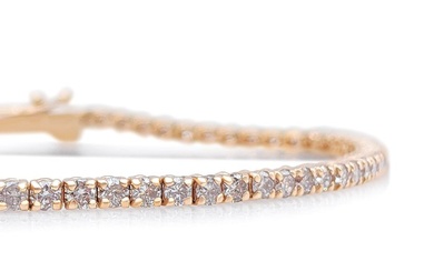 No Reserve Price Bracelet - Rose gold - 1.80ct. Pink Diamond