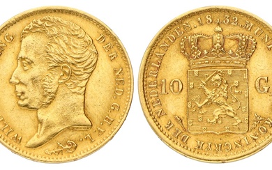 No reserve - 10 Gulden. Willem I. 1832. Zeer Fraai +.