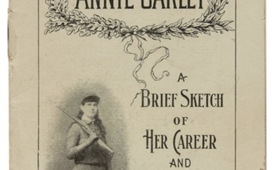 Oakley, Annie. A Brief Sketch of Her Career and Notes on Shooting. [N.p.]: ca. 1913, Signed