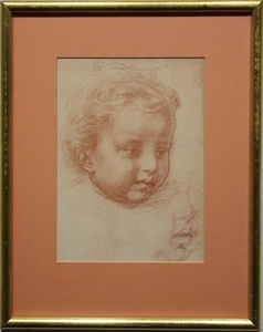 Old Master Style Drawing of a Young Boy