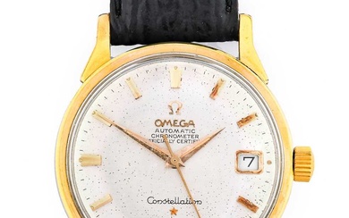 Omega: A Steel and Gold Capped Automatic Calendar Centre Seconds...