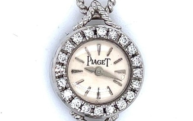 PIAGET 18K White Gold Diamond Cocktail Watch