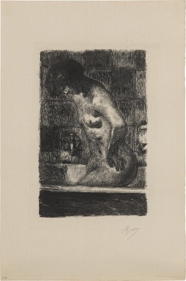 Pierre Bonnard, FEMME DEBOUT DANS SA BAIGNOIRE (B. 94)