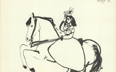 Pablo Picasso - Equestrian on Horse - 1959 Lithograph