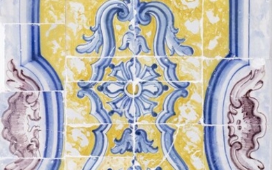Painel de azulejos barroco