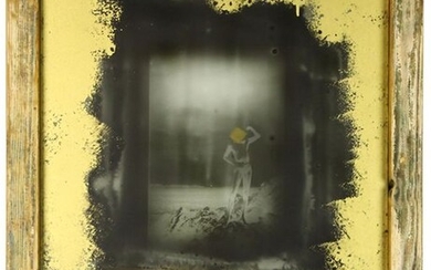 Paintings, engravings, etc. - Paul Gofferjé (1955), glass negative, 'P.S. sacrifice to reality, signed and dated '98 - 52 x 42 cm