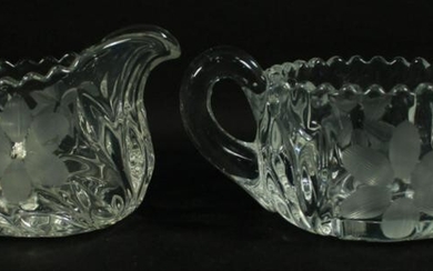 Pair Of Baccarat Style Bowls