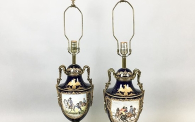 Pair of French Porcelain Vases