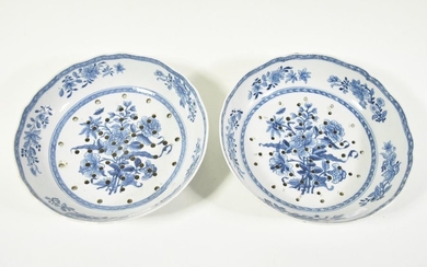 Pair of strawberry plants in Chinese porcelain 118th...