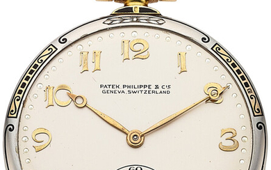 Patek Philippe, Very Fine Platinum, Gold & Enamel Pocket...