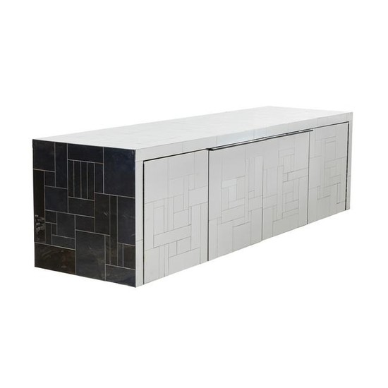 Paul Evans Wall-Mounted Cityscape Credenza