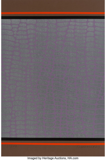 Paul Maxwell (b.1925), Untitled (Purple and Brown Web) (1978)