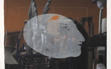 Paul WUNDERLICH (1927-2010) La tête. 1965 Lithographie en couleurs. Justifiée 10/120 et signée au graphite...