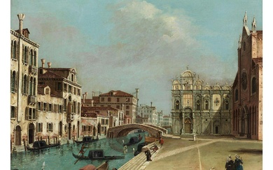 Pietro Bellotti, 1627 Roè Volciano – 1700 Gargnano, zug., BLICK AUF DEN CAMPO SANTI GIOVANNI E PAOLO
