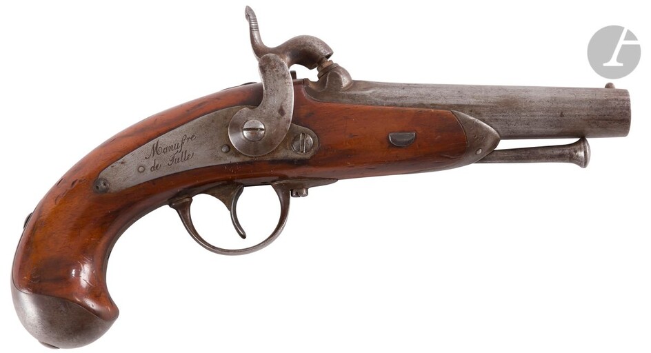 Pistolet de gendarmerie d’essai type 1842... - Lot 39 - Ader